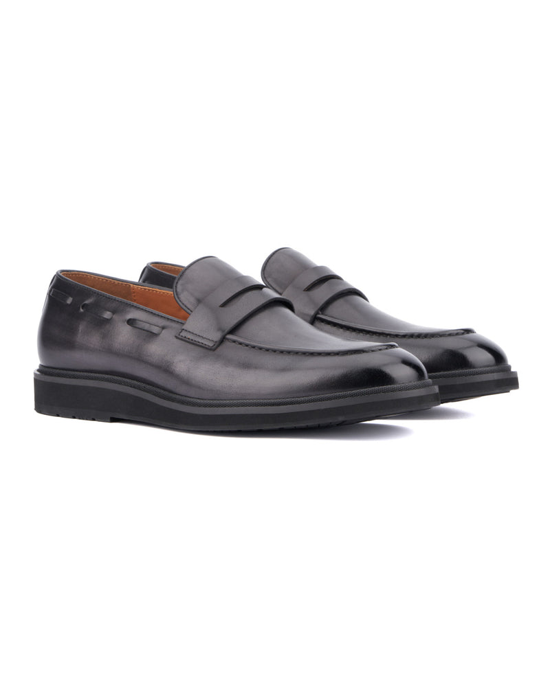 Amazon.com | Dystralix Women Black Chunky Block Heel Loafers