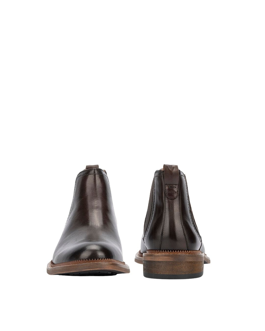 Vintage Foundry Co. Men's Chelsea Boots - Almond Toe, Rubber Outsole, Leather & Elastic Ankle (Designed In USA)