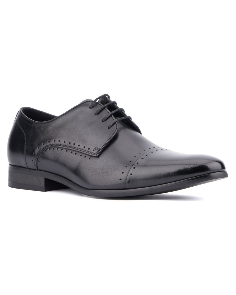 Vintage Foundry Elegant Black Leather Men\'s Oxfords Vintage Foundry Irwin Wingtip Oxfords - Vintage Foundry  main image 2