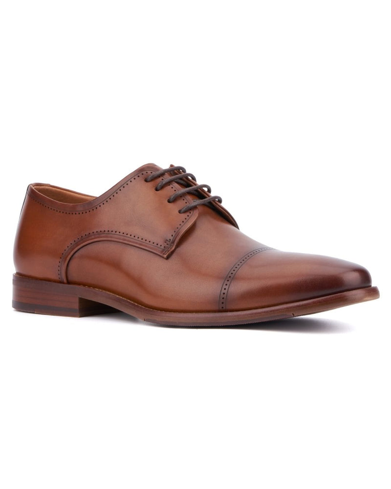 vintage men's dress shoes Lawrence Spectator (Brown/Ivory) The maker is Freeman Vintage Foundry Co. | Men's